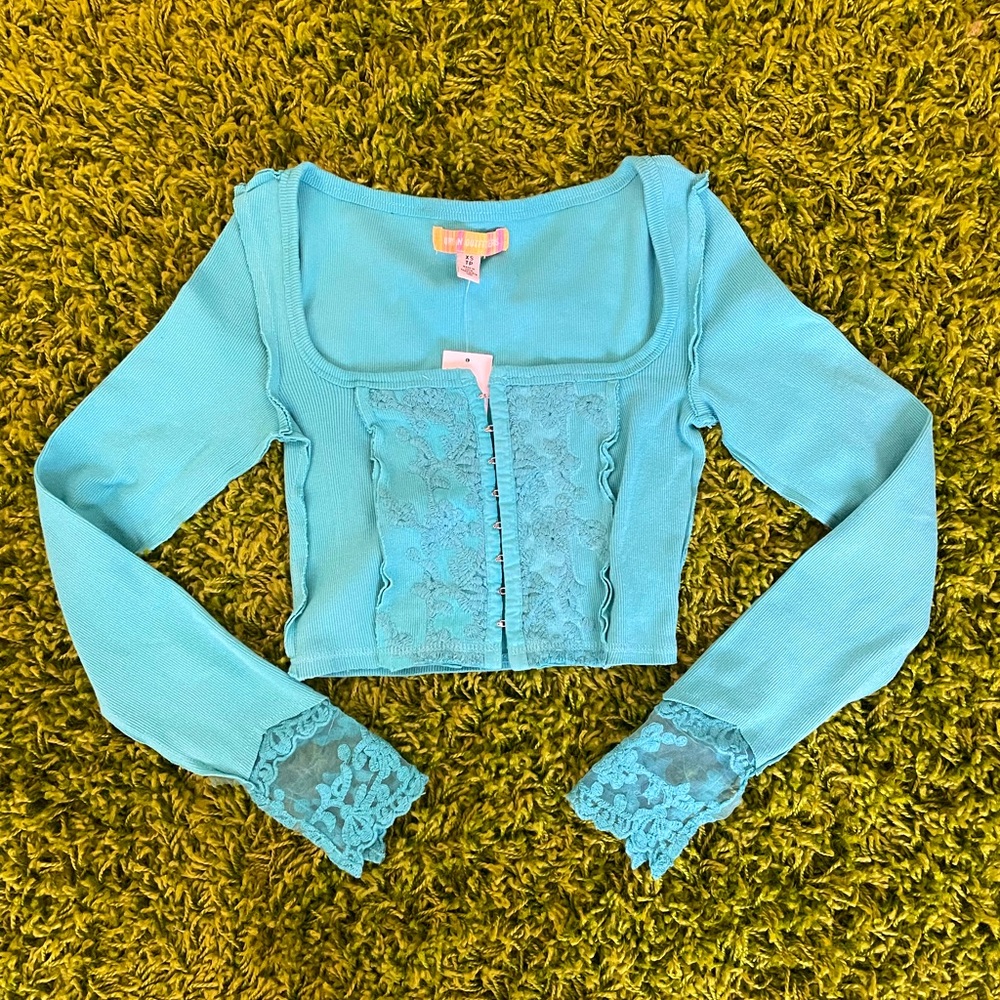 New Urban Outfitters Corset Long sleeve Top